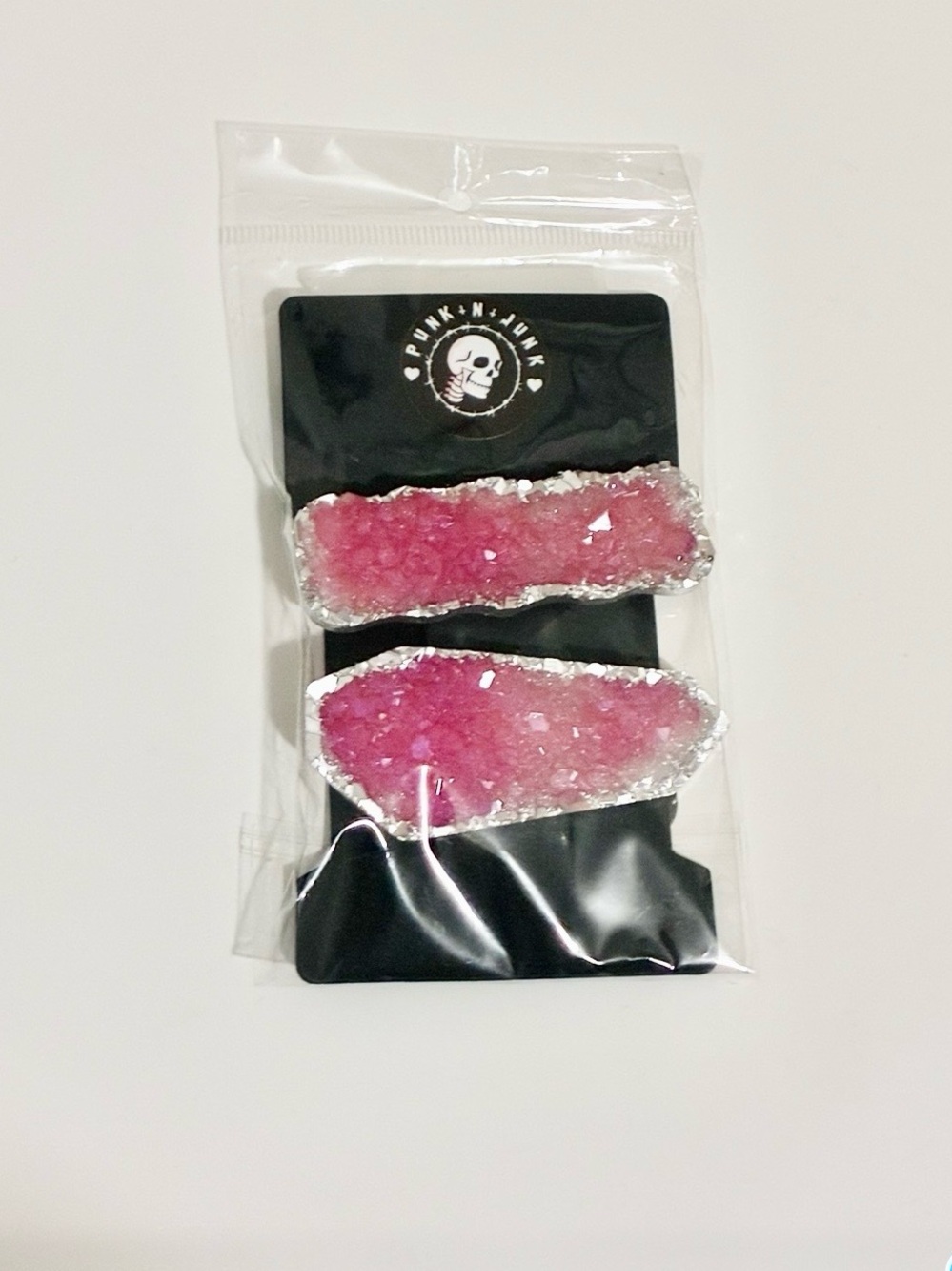Boutique Crystal Druzy Geode Hair Barrettes NIB / NWT